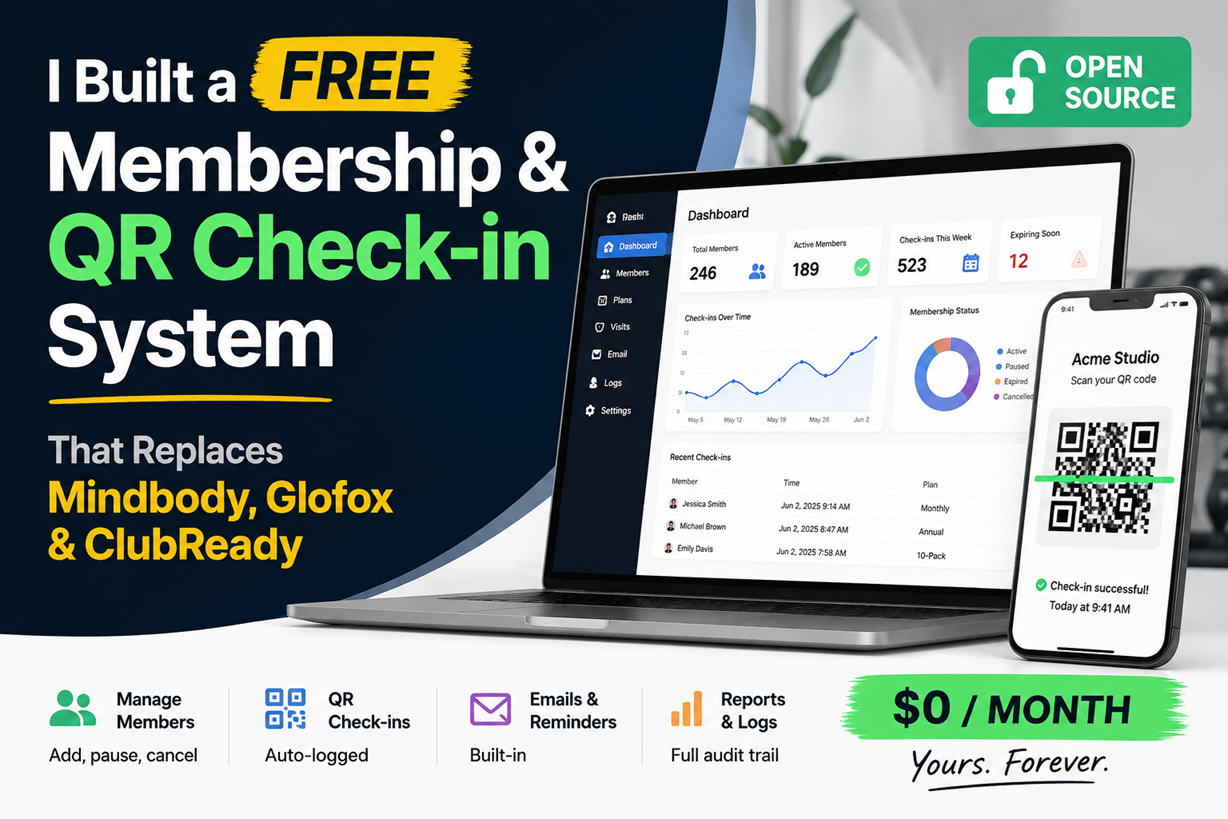 Smart Member Hub — free Mindbody, Glofox & ClubReady alternative